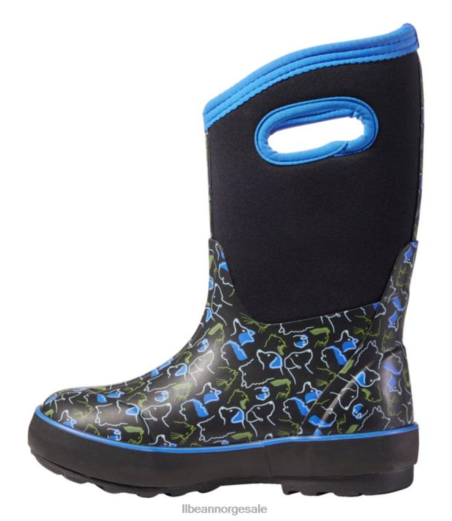 barn bogs klassiske støvler 24VDH1216 L.L.Bean fottøy sorte multi kjæledyr