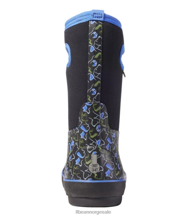barn bogs klassiske støvler 24VDH1216 L.L.Bean fottøy sorte multi kjæledyr
