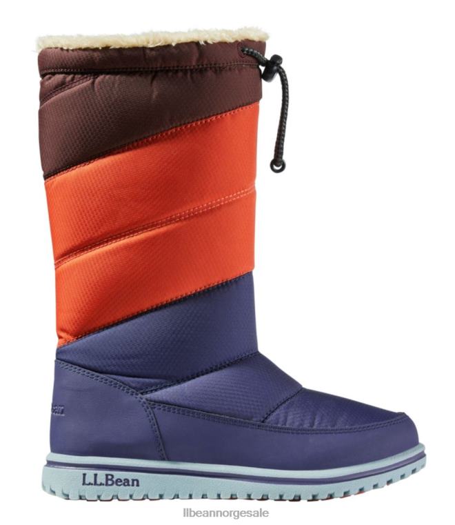 barn ultralette snøstøvler 24VDH1178 L.L.Bean fottøy natt/oransje