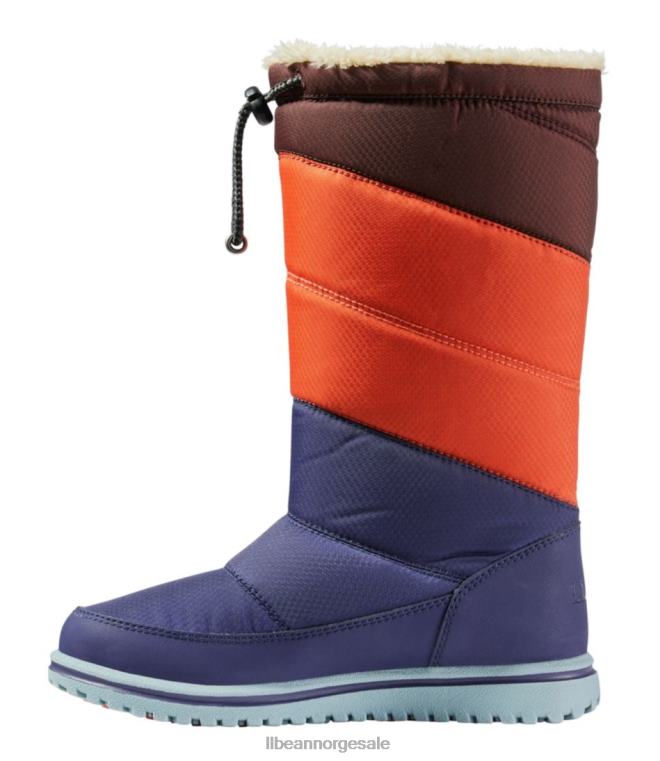 barn ultralette snøstøvler 24VDH1178 L.L.Bean fottøy natt/oransje