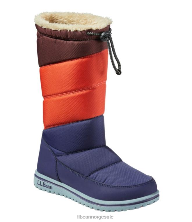 barn ultralette snøstøvler 24VDH1178 L.L.Bean fottøy natt/oransje
