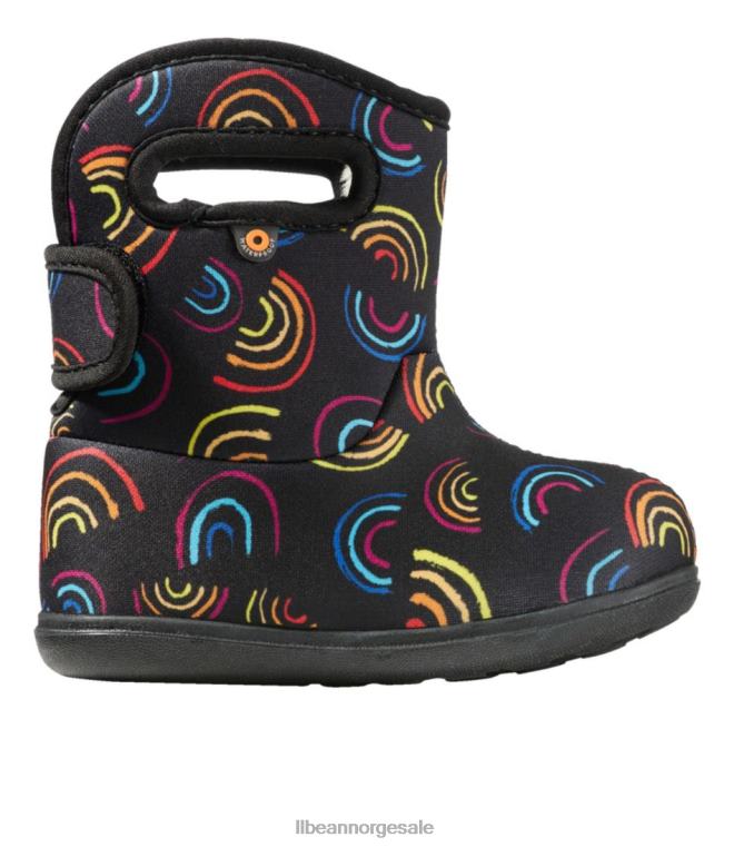 barn babymyrer 24VDH1067 L.L.Bean fottøy vill regnbuer svart multi