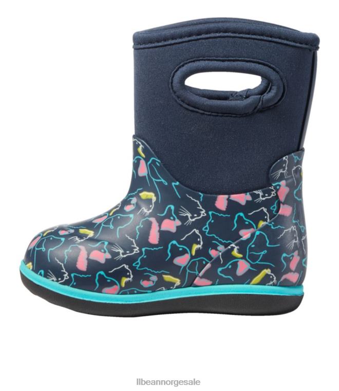 barn babymyrer 24VDH1213 L.L.Bean fottøy blekkblå multi kjæledyr