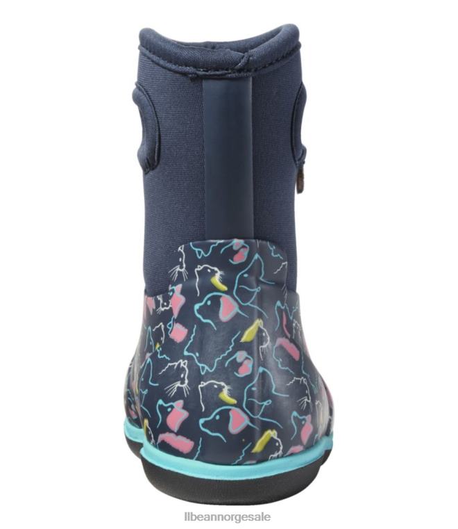 barn babymyrer 24VDH1213 L.L.Bean fottøy blekkblå multi kjæledyr