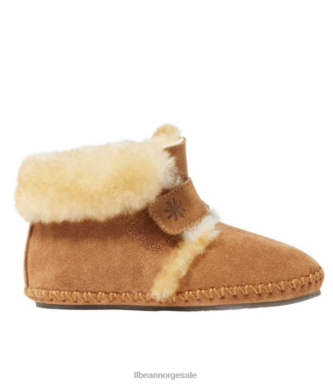 barn småbarns ondskapsfulle tøfler 24VDH3816 L.L.Bean fottøy brun