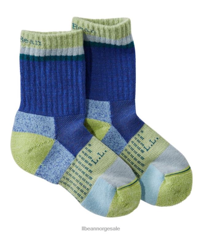 barn atletiske mannskapssokker 24VDH4687 L.L.Bean fottøy indigoblekk/frøplante