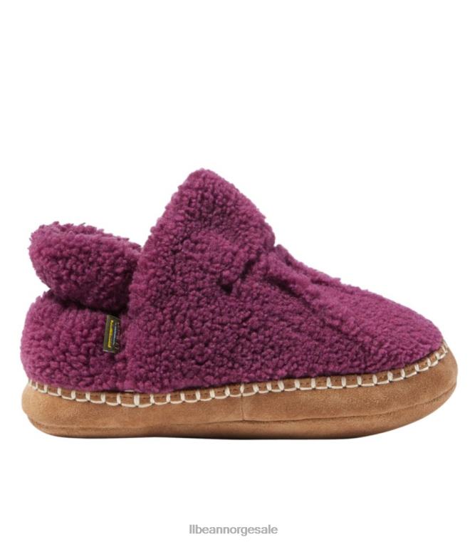 barn koselige tøffelsko 24VDH1107 L.L.Bean fottøy plommedrue