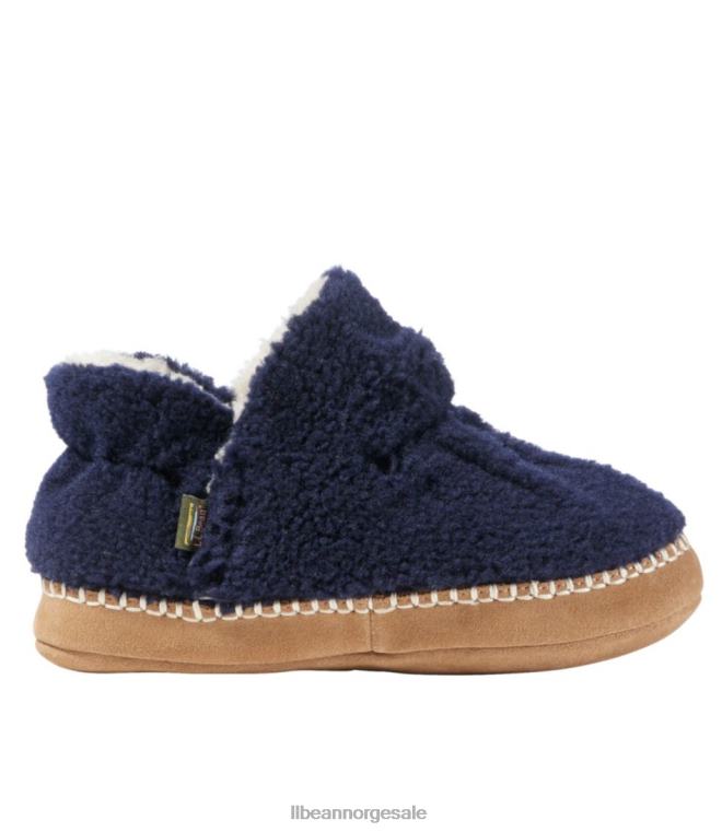 barn koselige tøffelsko 24VDH5211 L.L.Bean fottøy lys marine