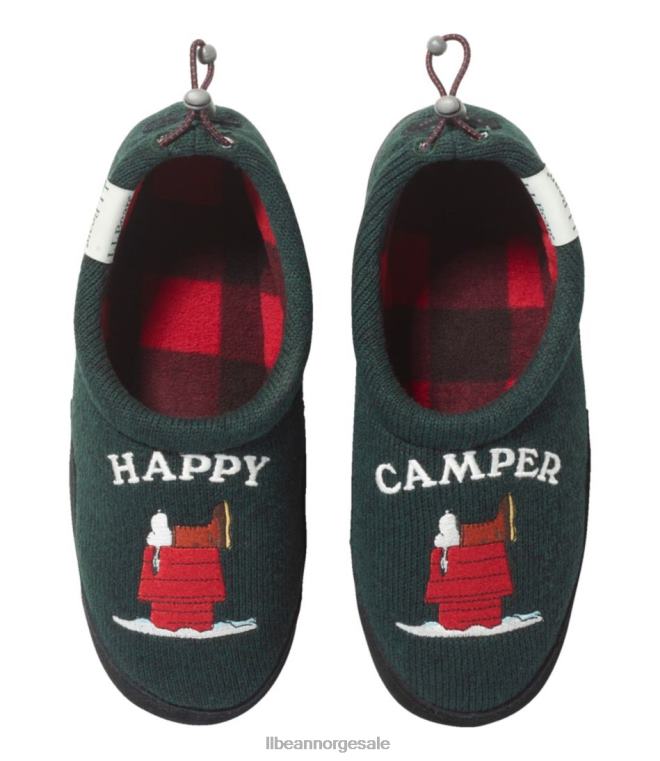 barn x peanøtter genser fleece tøfler 24VDH1161 L.L.Bean fottøy mørk jeger