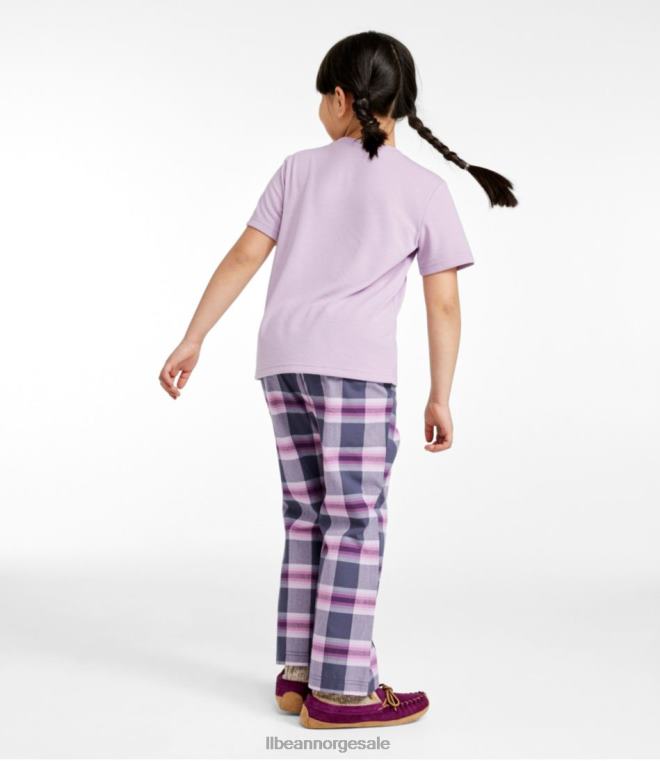barn pyjamas hele sesongen 24VDH3061 L.L.Bean klær kjølig blått utendørs
