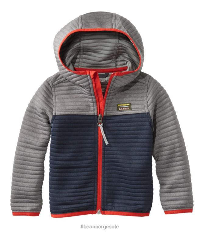 barn airlight hettegenser med full glidelås 24VDH5919 L.L.Bean klær platina