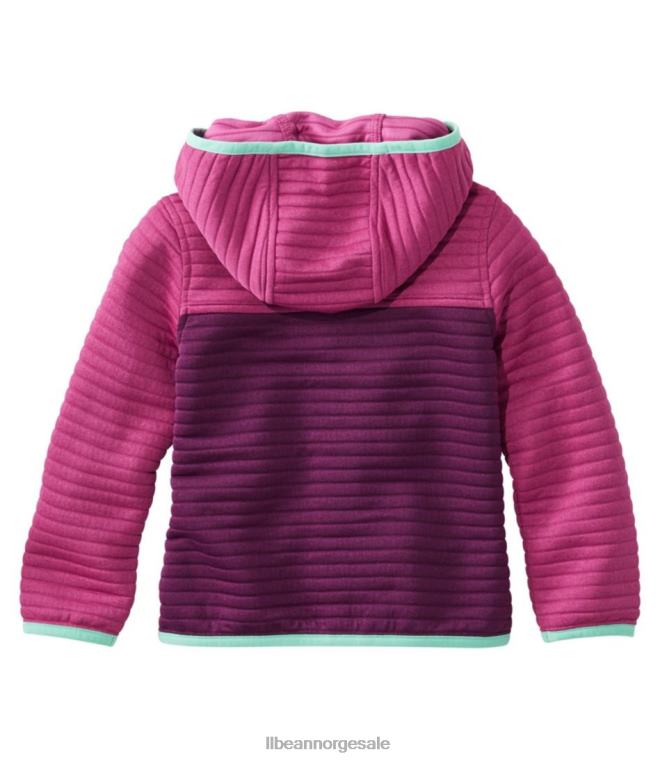 barn airlight hettegenser med full glidelås 24VDH5919 L.L.Bean klær platina