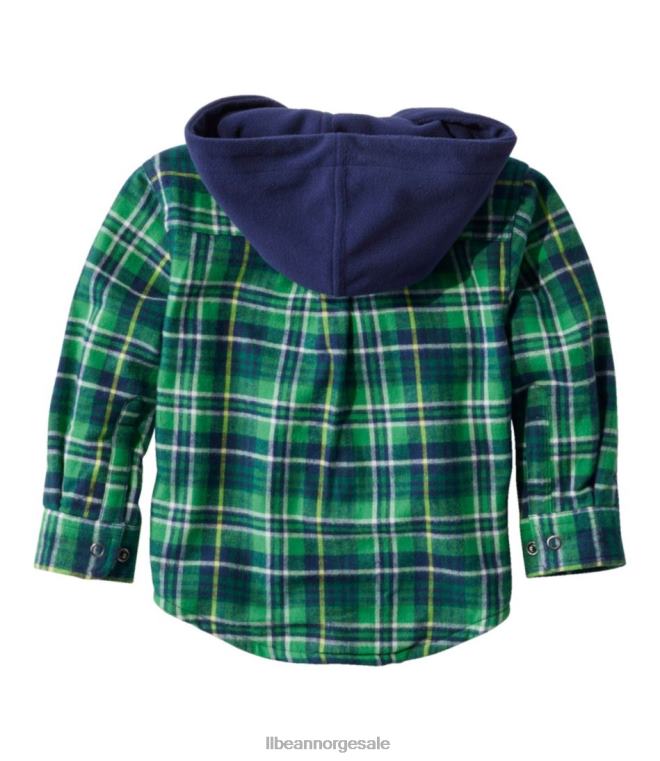 barn fleece-fôret flanellskjorte 24VDH4661 L.L.Bean klær tregrense