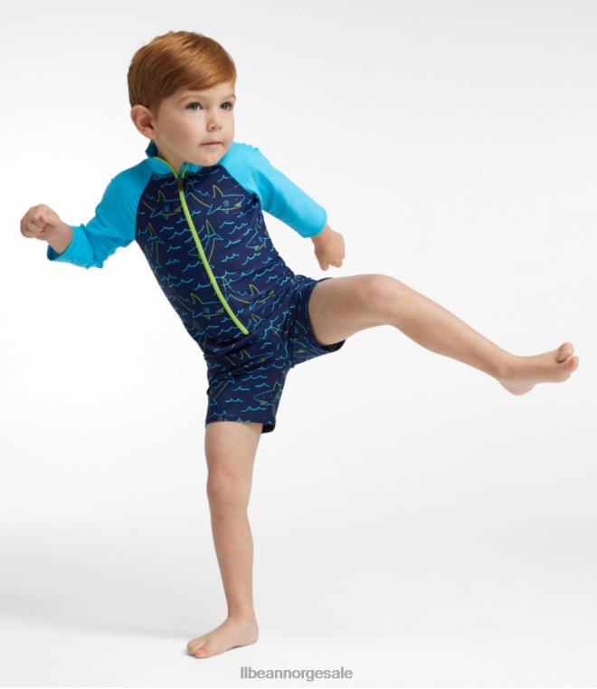barn sol-og-surf-body 24VDH502 L.L.Bean klær malibu blå sjødyr