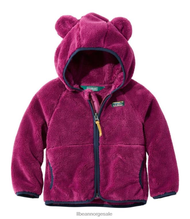 barn spedbarns- og fleecejakke med høy pels 24VDH447 L.L.Bean klær rike bær