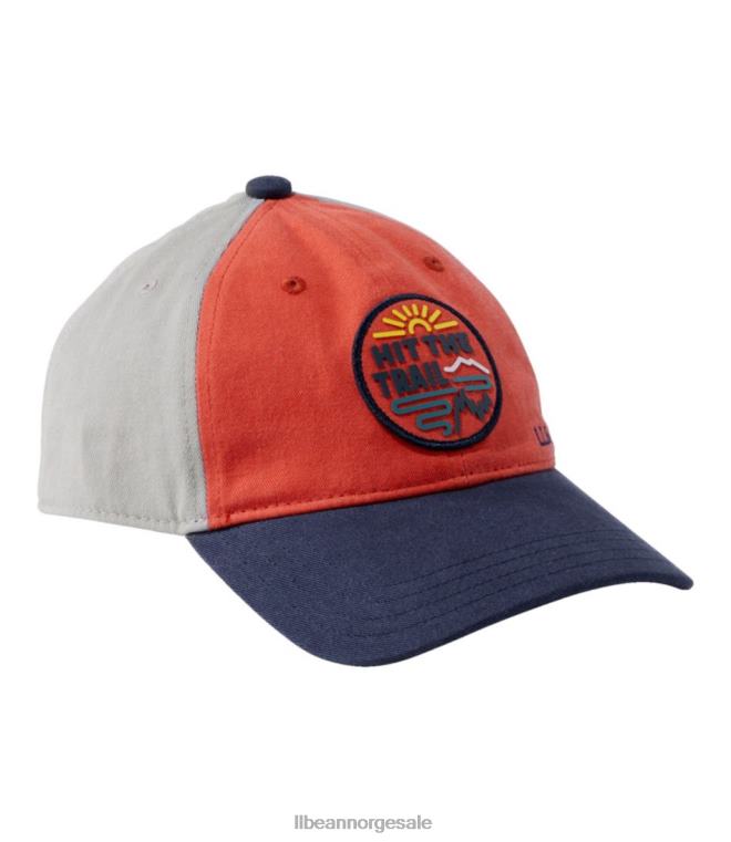 barn baseballhatt i bomull 24VDH4935 L.L.Bean klær paprika traff sporet