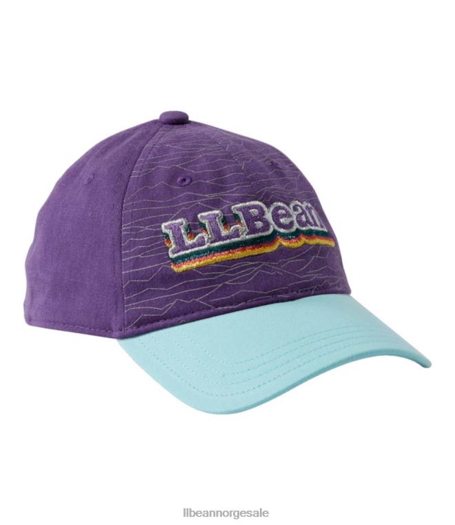 barn baseballhatt i bomull 24VDH515 L.L.Bean klær ekte fiolett