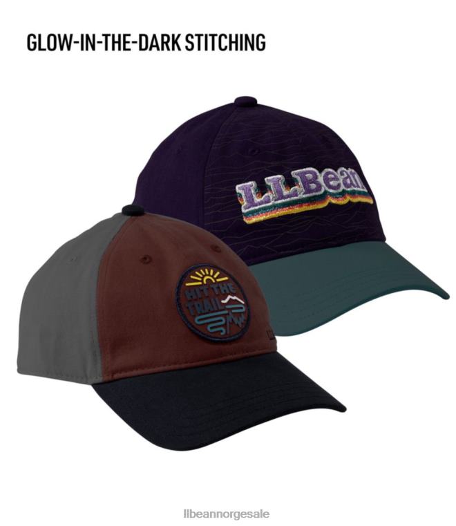 barn baseballhatt i bomull 24VDH515 L.L.Bean klær ekte fiolett