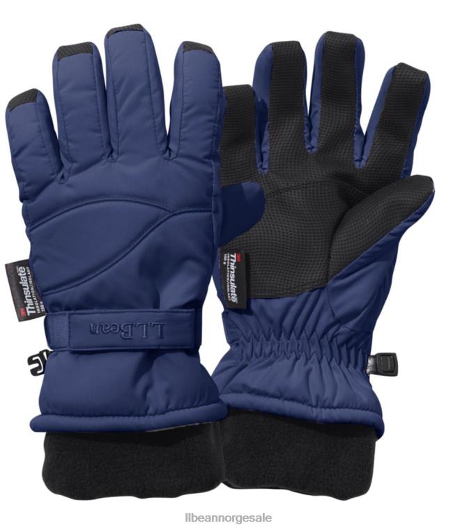 barn cold buster vanntette hansker 24VDH4654 L.L.Bean klær dypeste blå