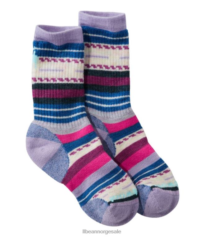 barn smartwool hike margarita full pute crew sokker 24VDH789 L.L.Bean klær ultrafiolett