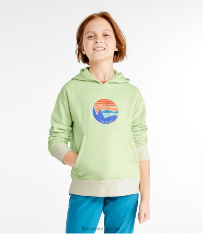 barn athleisure hettegenser 24VDH904 L.L.Bean klær måneskinnsblå