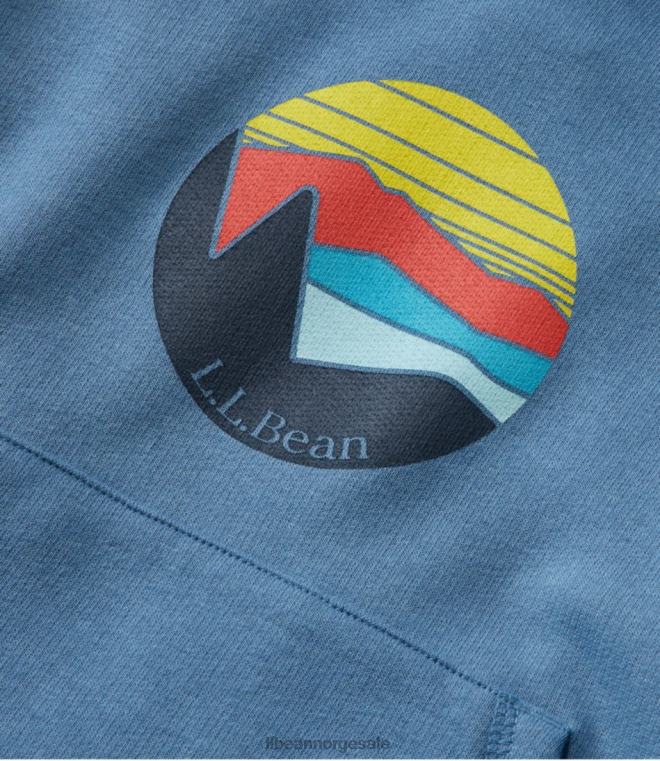 barn athleisure hettegenser 24VDH904 L.L.Bean klær måneskinnsblå