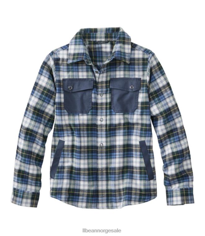 barn beanflex flanellskjorte for hele sesongen 24VDH101 L.L.Bean klær vintage tartan