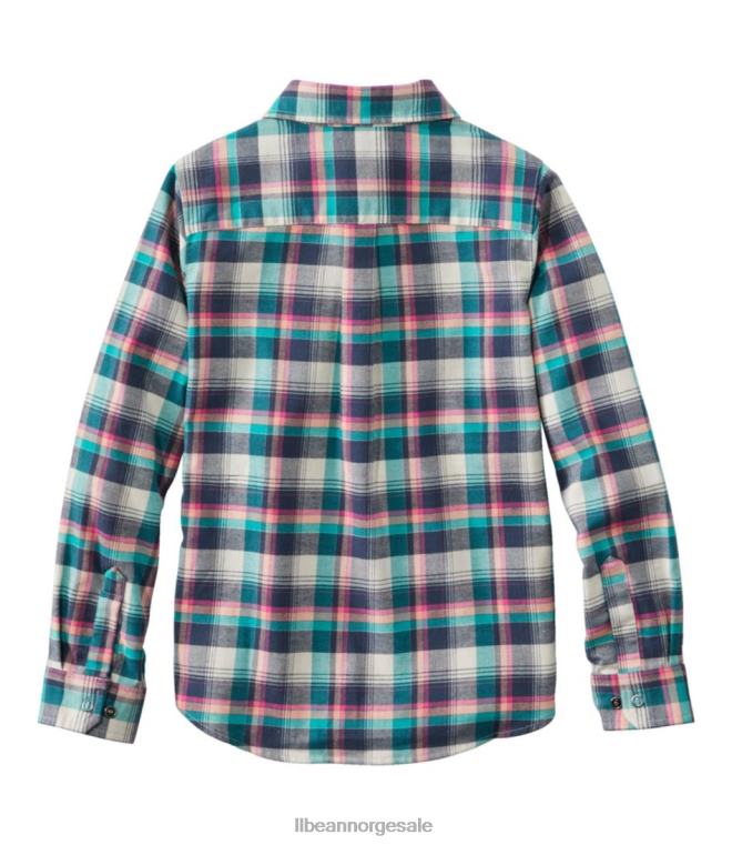 barn beanflex flanellskjorte for hele sesongen 24VDH5723 L.L.Bean klær sølv bjørk