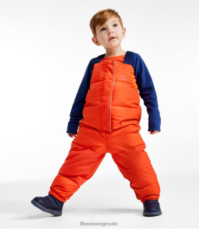 barn spedbarns- og snøsmekker 24VDH125 L.L.Bean yttertøy oransje