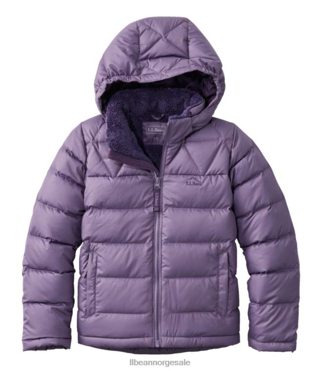barn dunjakke 24VDH3701 L.L.Bean yttertøy dempet lilla