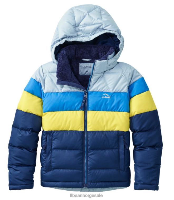 barn dunjakke 24VDH3702 L.L.Bean yttertøy gul sitron