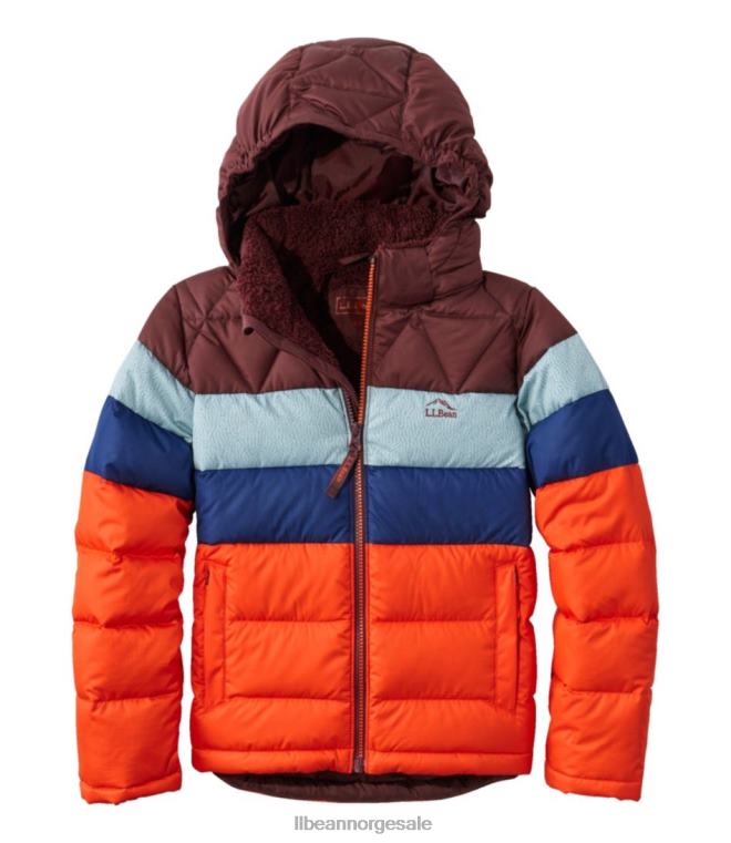 barn dunjakke 24VDH5143 L.L.Bean yttertøy oransje