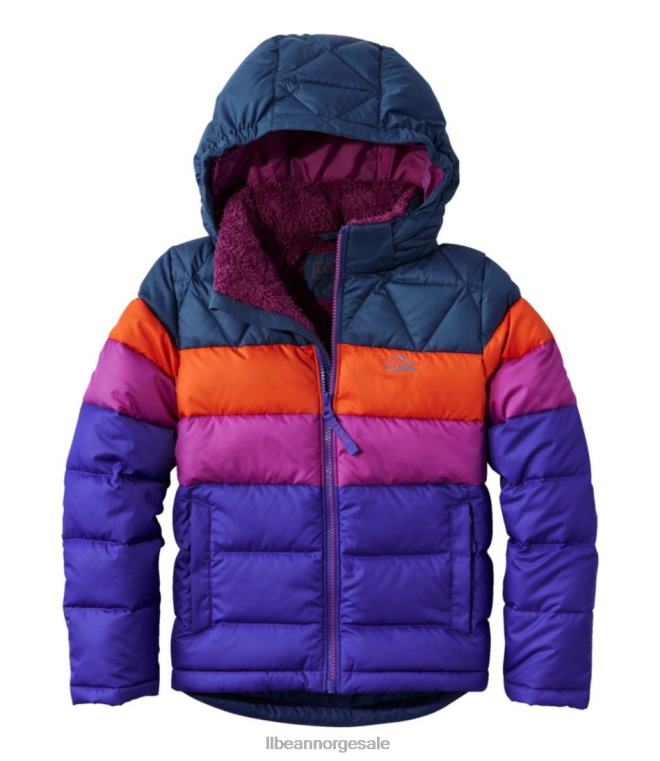 barn dunjakke 24VDH6691 L.L.Bean yttertøy lys safir