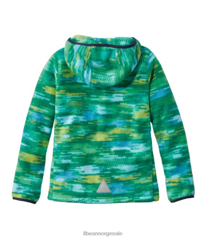 barn fjell klassisk fleece 24VDH3671 L.L.Bean yttertøy kelly grønn digi camo