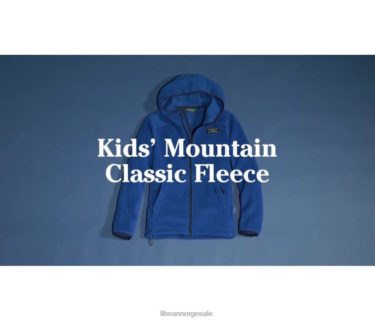 barn fjell klassisk fleece 24VDH487 L.L.Bean yttertøy nautisk marine