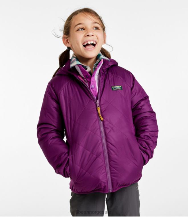 barn fjellbundet vendbar jakke 24VDH5113 L.L.Bean yttertøy karbon marine/kleberstein