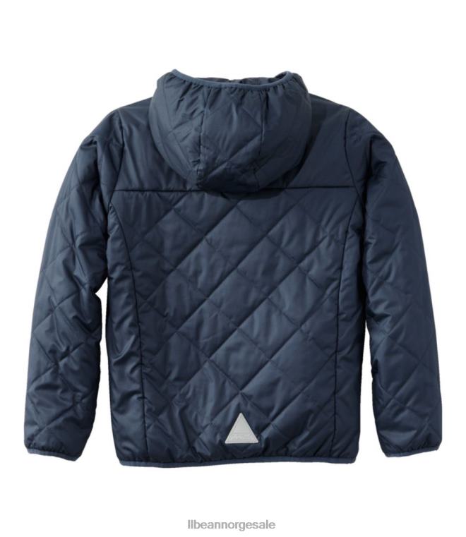 barn fjellbundet vendbar jakke 24VDH5113 L.L.Bean yttertøy karbon marine/kleberstein