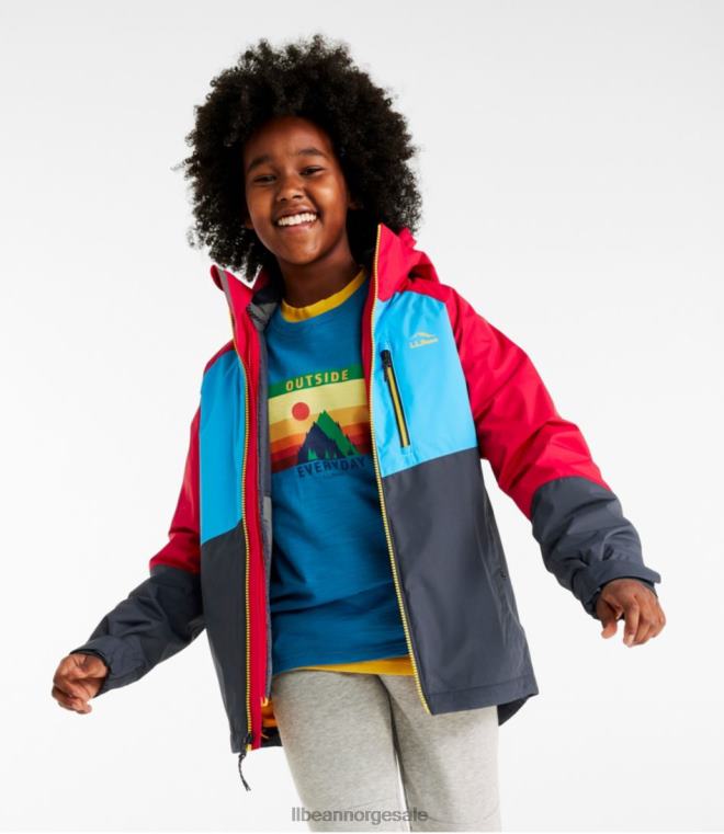 barn fleecefôret 3-i-1 jakke 24VDH6062 L.L.Bean yttertøy svart/dyp safir