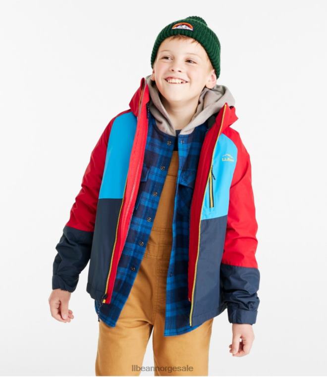 barn fleecefôret 3-i-1 jakke 24VDH882 L.L.Bean yttertøy skogskygge/plengrønn
