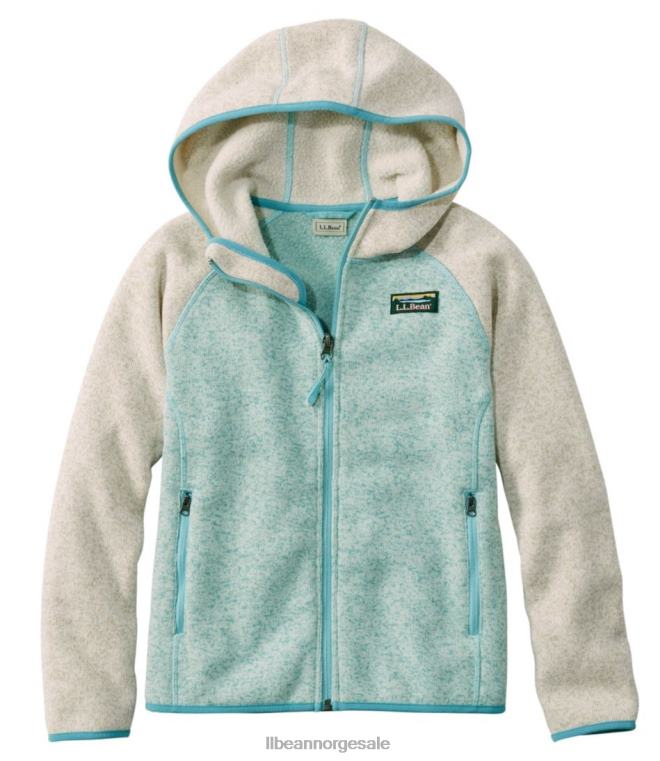 barn genser fleece 24VDH3634 L.L.Bean yttertøy seilduk/lett mynte