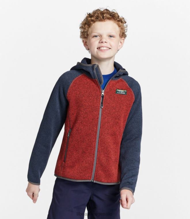 barn genser fleece 24VDH3634 L.L.Bean yttertøy seilduk/lett mynte