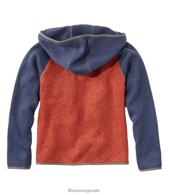 barn genser fleece 24VDH3634 L.L.Bean yttertøy seilduk/lett mynte