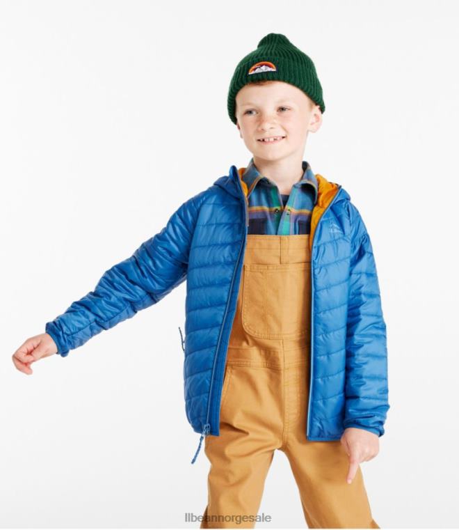 barn primaloft packaway hettejakke 24VDH889 L.L.Bean yttertøy marine blå