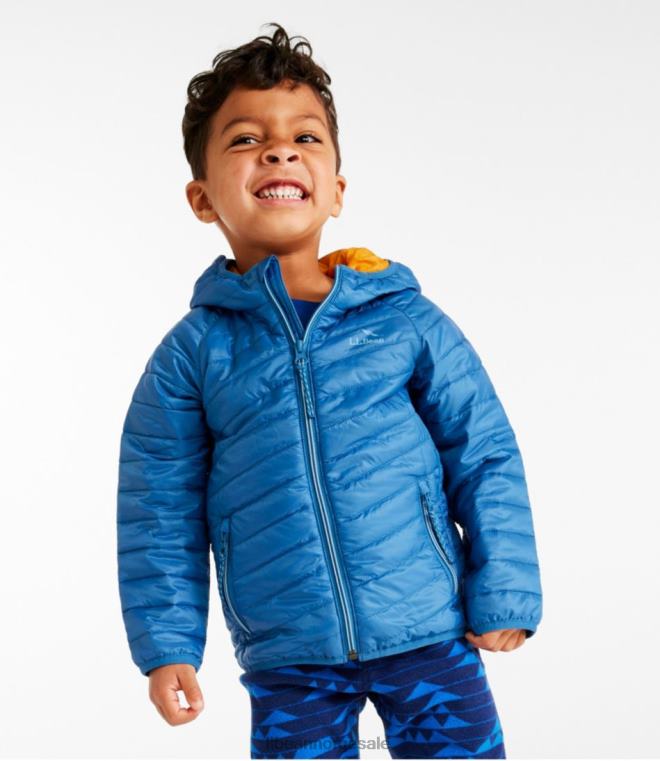 barn primaloft packaway hettejakke 24VDH905 L.L.Bean yttertøy mørk morbær