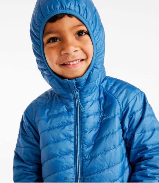 barn primaloft packaway hettejakke 24VDH905 L.L.Bean yttertøy mørk morbær