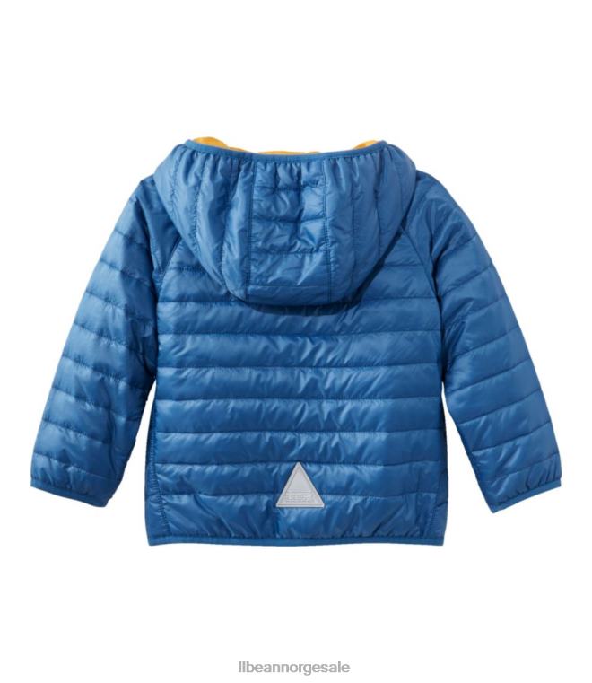 barn primaloft packaway hettejakke 24VDH905 L.L.Bean yttertøy mørk morbær
