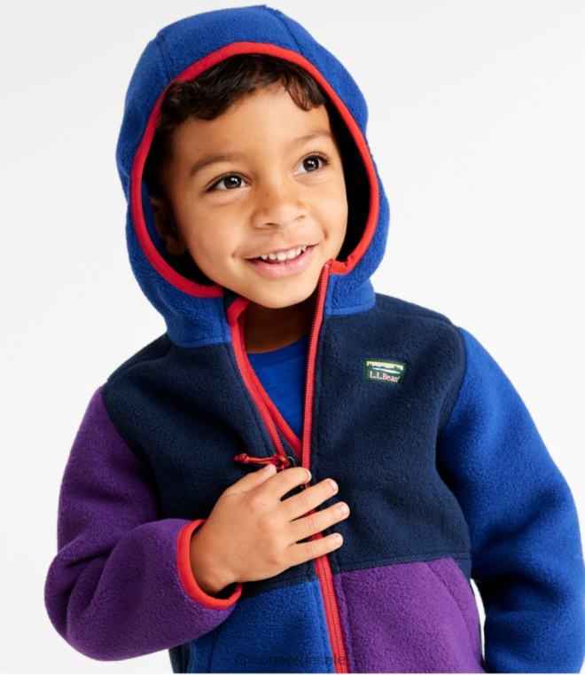 barn spedbarns- og fjellklassisk fleece 24VDH916 L.L.Bean yttertøy nautisk marine