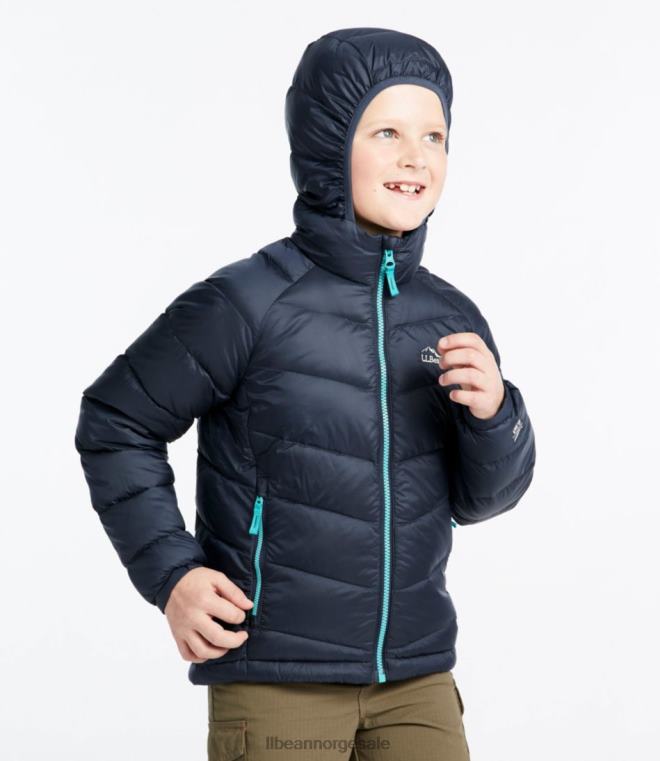 barn ultralett 650 dunjakke 24VDH7060 L.L.Bean yttertøy livlig rødt