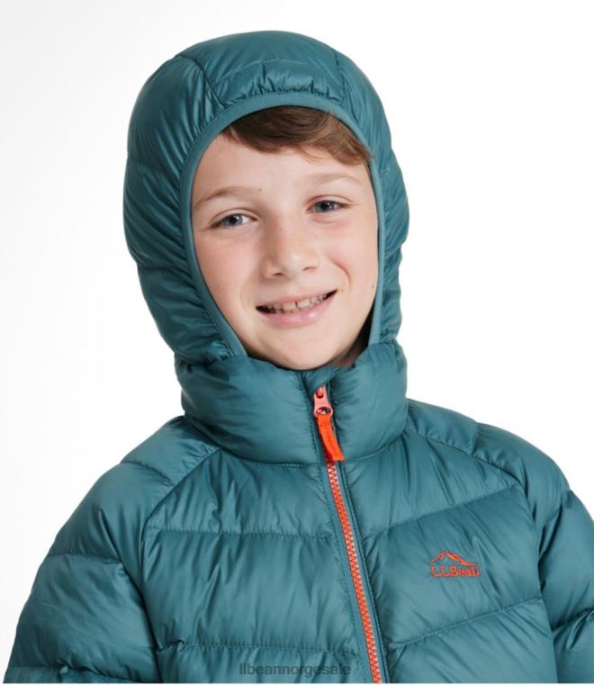 barn ultralett 650 dunjakke 24VDH7224 L.L.Bean yttertøy fiolett kritt