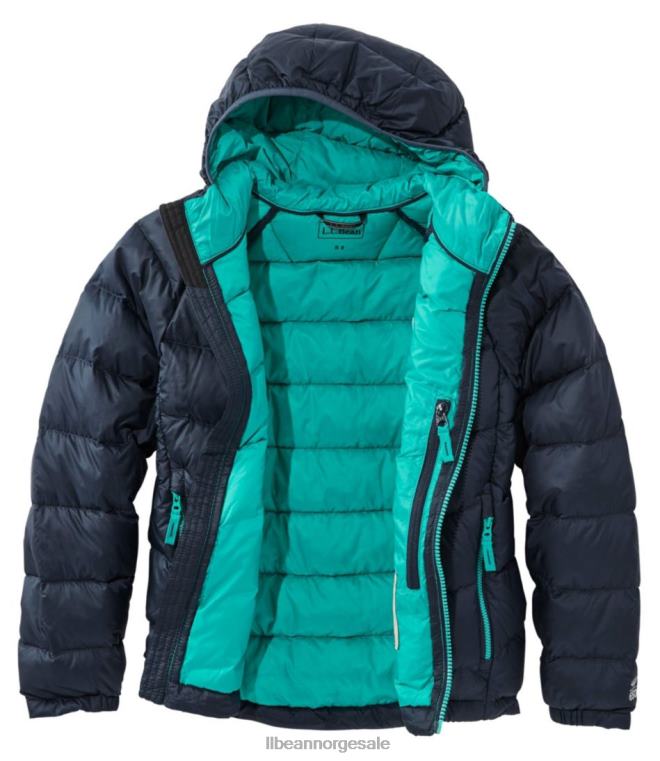 barn ultralett 650 dunjakke 24VDH7224 L.L.Bean yttertøy fiolett kritt